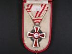 Čestné vyznamenání Za zásluhy o Červený Kříž s válečnou dekorací II. tř., Ag, orig. etue