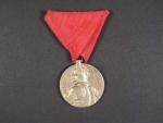 Stříbrná medaile Miloše Obiliče za statečnost