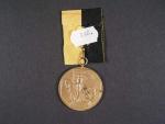 Pamětní jubilejní medaile z r. 1908, zlacený bronz