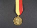 Pamětní medaile v upomínku na návštěvu Brna, novodobá stuha