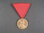 Pamětní medaile na oslavy 75 let F.J.I. bronz, novodobá stuha