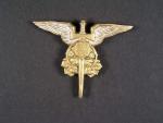 Odznak polní letounový pozorovatel zbraní, náhradní na pracovní stejnokroj