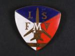 Odznak letecké služby FMV, 52x52 mm na šroub