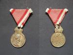 Rakouská vejenská záslužná medaile - SIGNUM LAUDIS bronzová Karel I.