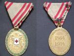 Bronzová čestná medaile za zásluhy o červený kříž s val. rat.