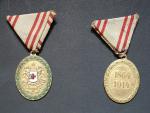 Bronzová čestná medaile za zásluhy o červený kříž s válečnou dekorací