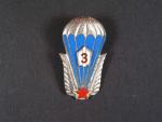 Odznak výsadkového vojska-3.třídy období let 1962-65 č.8303
