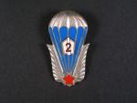 Odznak výsadkového vojska 2.třídy období let 1962-65 č.13183