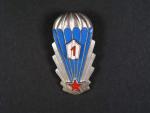Odznak výsadkového vojska 1. třídy z obdobi 1965-1992 č.11322, první typ
