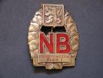 Odznak Pohotovostní pluk NB, číslovaný, c.1046, vzácný