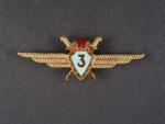 Odznak třídního specialisty letectva 1954-68. Pilot 3tř. světlemodrý smalt