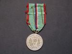 Stříbrná medaile IV. pluku Stráže svobody s hvězdičkou