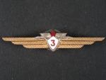 Odznak třídního specialisty letectva 1954-68. Palubní radista 3tř. č.569