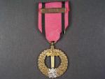 Pamětní medaile čs. armády v zahraničí se štítkem SSSR, výrobce ZUKOV Praha