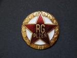 Pametní odznak revolucni gardy Plzen