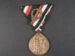 Německá čestná medaile světové války s bojovým odznakem čestné legie na stuze