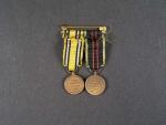 Miniatura medaile vojenského odporu 1940 - 1944 a pamětní medaile 1940 - 1945