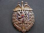 Odznak pro absolventy vojenske intendanske skoly 1937, puncovane Ag, znacka vyrobce, na jmeno npor.Sedivec Josef, velmi vzacny