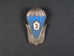 Odznak výsadkového vojska 3.třídy období let 1962-65 č.10813