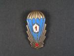 Odznak výsadkového vojska 1. třídy z obdobi 1965-1992 č.1448, první typ