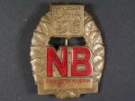 Odznak Pohotovostní pluk NB, číslovaný, c.464, vzácný