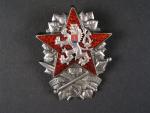 Odznak vojenské tech. akademie 1954 č.267, výrobce Zukov Ag900