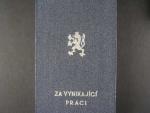 Vyznamenání - Za vynikající práci - I. vydání 1951-1960 ČSR č. 0940 + orig. etue