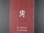 Vyznamenání - Za zásluhy o výstavbu I. vydání 1951-1960 ČSR č.1887 + orig. etue