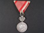 Královská domácí medaile krále Alexandra I. Karageorgeviče, stříbrná medaile 3. třídy