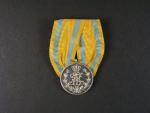 Stříbrná medaile Fridricha Augusta na válečné stuze