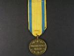 Bronzová medaile Fridricha Augusta na válečné stuze
