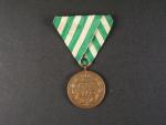Bronzová medaile Fridricha Augusta na chybné stuze