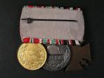 Spojka vyznamenání, Čestný kříž 1914-1918 pro frontové bojovníky, Maďarská a Bulharska pam. medaile na I. sv. válku