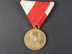Jubilejní pamětní medaile 1898 pro civilisty, zlacená bronz