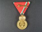 Medaile Signum Laudis 1922, na hraně značka BRONZ