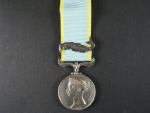 Krymská medaile 1854-56 se štítkem SEBASTOPOL, Ag, novodobá stuha