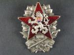 Odznak vojenské akademie 1954 č.43, výrobce Zukov Ag900