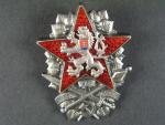 Odznak vojenské technické akademie 1954 č.283, výrobce Zukov Ag900