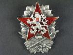 Odznak vojenské technické akademie 1953 č.017, výrobce Zukov Ag900