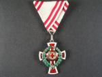 Vyznamenání za zásluhy o červený kříž, kříž II. stupně s válečnou dekorací, desetidílná VD