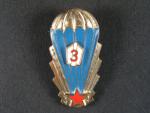 Odznak výsadkového vojska 3. třídy z obdobi 1965-1992 č.15273