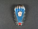 Odznak výsadkového vojska z období 1965-1993 3.tř.
