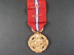 Československá revoluční medaile, těžký typ, varianta s podpisem medailera se štítkem LE, ALSACE a č.21