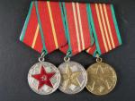Služební medaile za 10,15,20 let pro ozbrojené síly