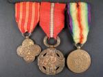 Spojka ČS vál. kříž 1918, ČS Revoluční medaile a mezispojenecká medaile vítězství Belgická