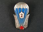 Odznak výsadkového vojska-2.třídy období let 1962-65