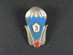 Odznak výsadkového vojska 3.třídy období let 1962-65 č.5859