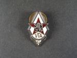 Odznak Vojenské technické akademie A. Zápotockého č.2184, Ag výrobce Zukov