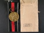 Pamětní medaile na 1. Oktober 1938 + udělovací sáček