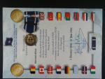 Medaile NATO za službu v Jugoslávii + dekret